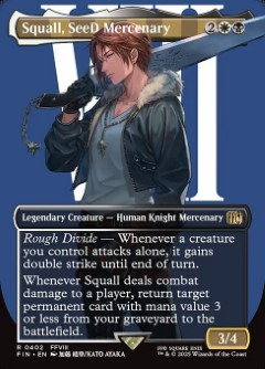 Squall, SeeD Mercenary Final Fantasy Character Card